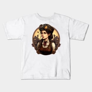 Steampunk Engineer Mechanic Kids T-Shirt